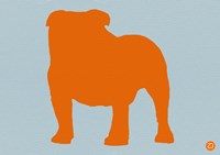 French Bulldog Orange Fine Art Print