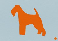 Fox Terrier Orange Fine Art Print