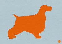 Springer Spaniel Orange Fine Art Print