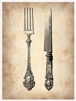 Antique Knife and Fork Fine Art Print