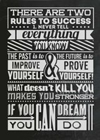 Success Set Black Fine Art Print