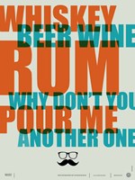 Whiskey, Beer and Wine Fine Art Print