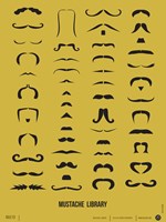 Mustache Library Fine Art Print