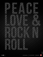 Peace Love and Rock N Roll Fine Art Print