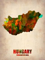 Hungary Watercolor Fine Art Print