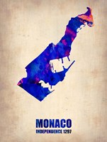 Monaco Watercolor Fine Art Print