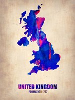 UK Watercolor Fine Art Print