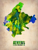 Athens Watercolor Fine Art Print