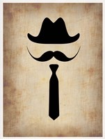 Hat Glasses and Mustache 2 Fine Art Print