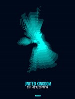 United Kingdom Radiant Map 2 Fine Art Print