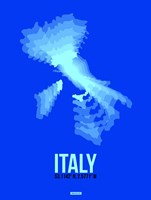 Italy Radiant Map 4 Fine Art Print