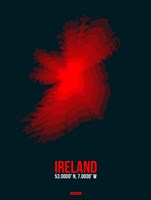 Ireland Radiant Map 1 Fine Art Print