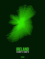Ireland Radiant Map 2 Fine Art Print