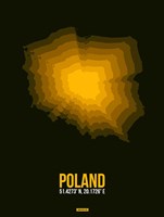 Poland Radiant Map 2 Fine Art Print