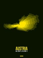 Austria Radiant Map 2 Fine Art Print