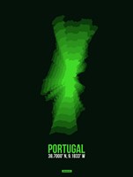 Portugal Radiant Map 2 Fine Art Print