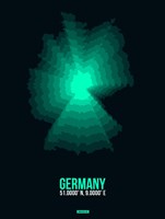 Germany Radiant Map 2 Fine Art Print