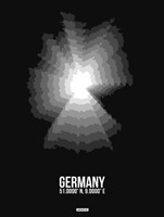 Germany Radiant Map 4 Fine Art Print