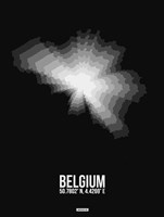 Belgium Radiant Map 3 Fine Art Print