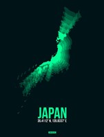 Japan Radiant Map 2 Fine Art Print