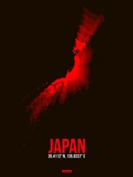 Japan Radiant Map 3 Fine Art Print
