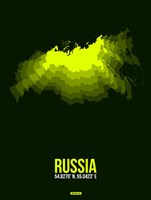 Russia Radiant Map 3 Fine Art Print