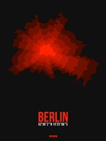 Berlin Radiant Map 2 Fine Art Print