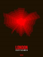 London Radiant Map 2 Fine Art Print