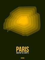 Paris Radiant Map 2 Fine Art Print