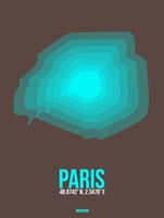 Paris Radiant Map 3 Fine Art Print