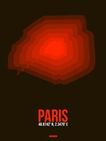 Paris Radiant Map 4 Fine Art Print