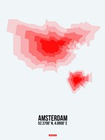 Amsterdam Radiant Map 1 Fine Art Print