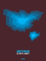 Amsterdam Radiant Map 3 Fine Art Print