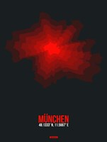 Munchen Radiant Map 2 Fine Art Print