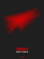 Toronto Radiant Map 1 Fine Art Print