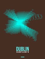 Dublin Radiant Map 2 Fine Art Print