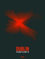 Dublin Radiant Map 3 Fine Art Print