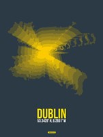 Dublin Radiant Map 4 Fine Art Print