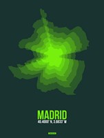 Madrid Radiant Map 2 Fine Art Print