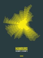 Hamburg Radiant Map 3 Fine Art Print