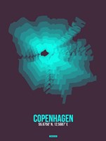 Copenhagen Radiant Map 2 Fine Art Print