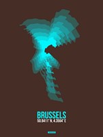 Brussels Radiant Map 1 Fine Art Print