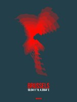 Brussels Radiant Map 2 Fine Art Print
