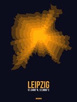 Leipzig Radiant Map 4 Fine Art Print