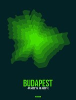 Budapest Radiant Map 2 Fine Art Print