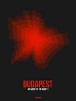 Budapest Radiant Map 3 Fine Art Print