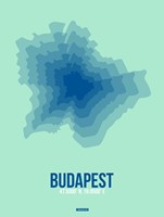 Budapest Radiant Map 5 Fine Art Print