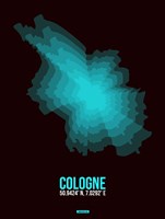 Cologne Radiant Map 2 Fine Art Print