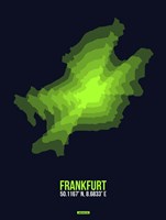 Frankfurt Radiant Map 2 Fine Art Print