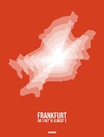 Frankfurt Radiant Map 3 Fine Art Print